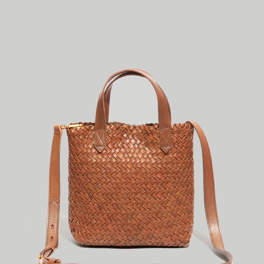 Madewell The Small Transport Crossbody: Woven Leather Edition